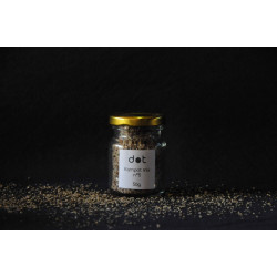 Glass jar 50g Mix n°5   Black pepper /salt/cumbawa