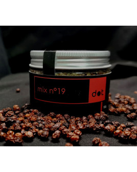 Plastic jar Mix n°19   Red Kampot pepper /salt/cumbawa